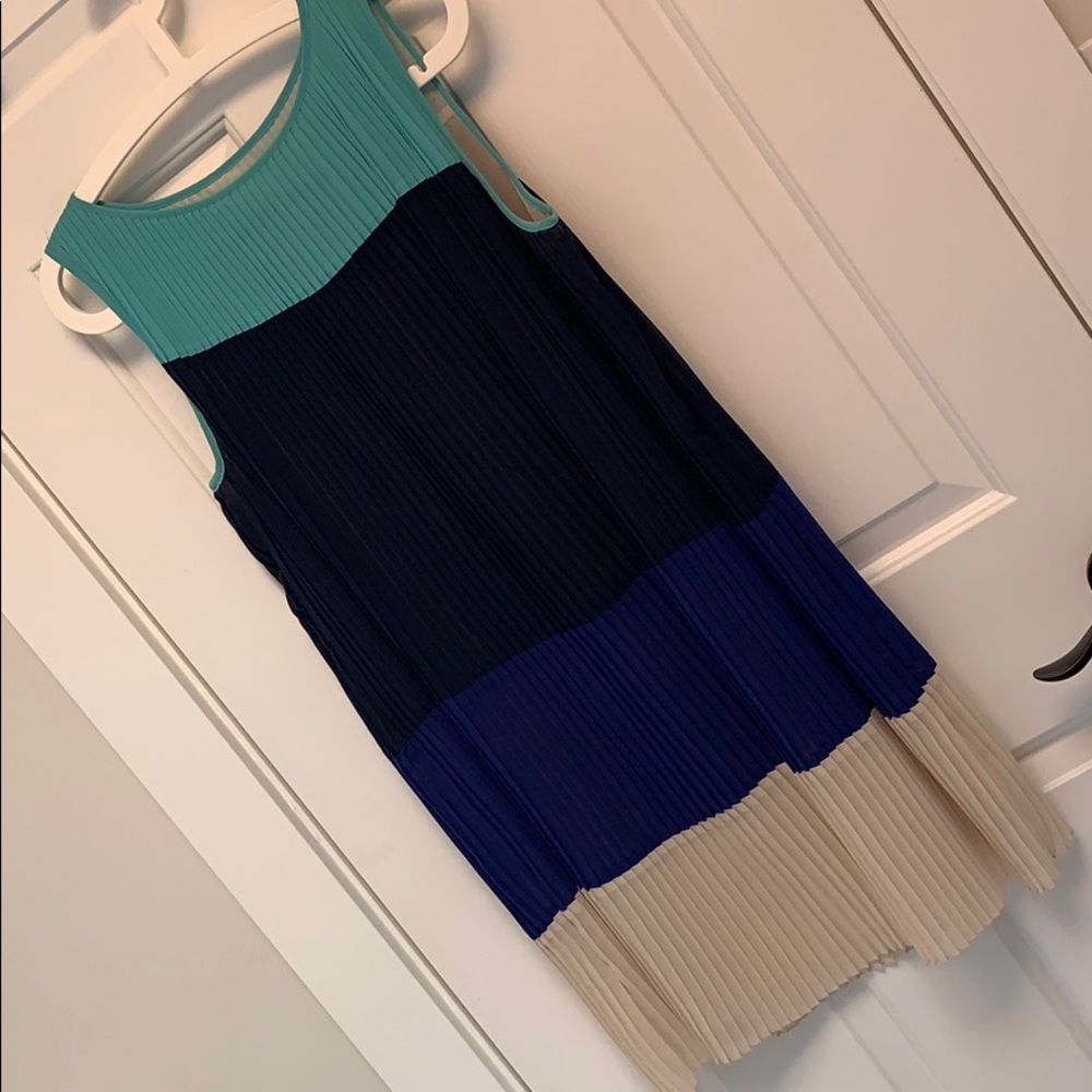 BOGO Joe Fresh colorblock pleated dress XS